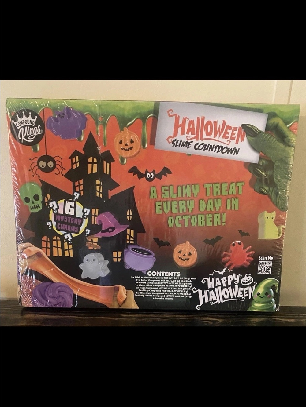 Halloween Slime Countdown Kit - Orange & Green